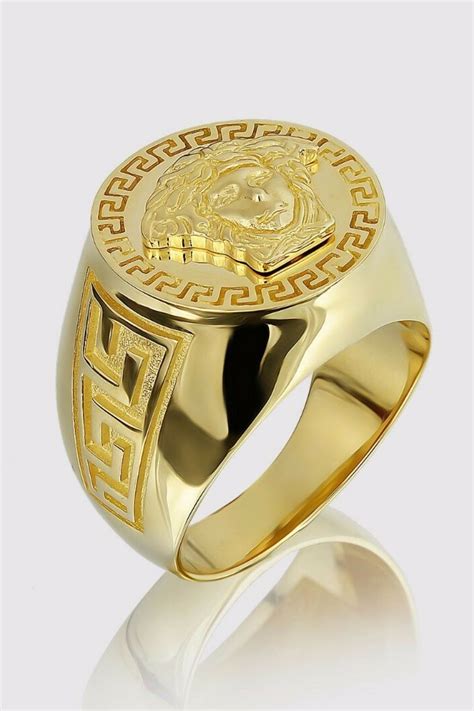 versace gold men rings|men versace rings 14k gold.